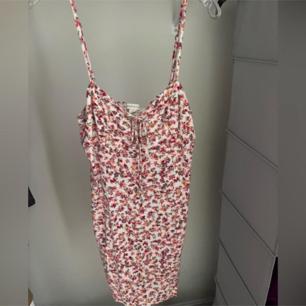 Floral Spaghetti-Strap Midi Dress - Pink Floral
